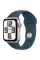 Apple Watch SE 2 2023 40mm GPS Silver Aluminum Case with Storm Blue Sport Band - M/L